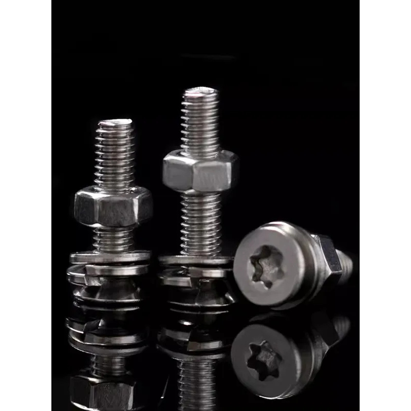 Head Pin Assorted - 316 Stainless Steel Six Lobe Flat