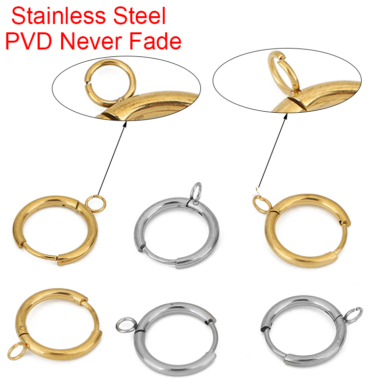 Jewelry Making Thread - 10pcs PVD Never Fade Earrings Hooks