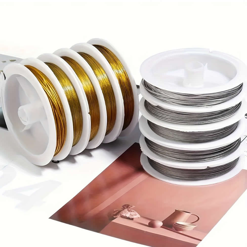 Jewelry Making Thread - 0.3-1mm Stainless Steel Tigertail Beading Wire