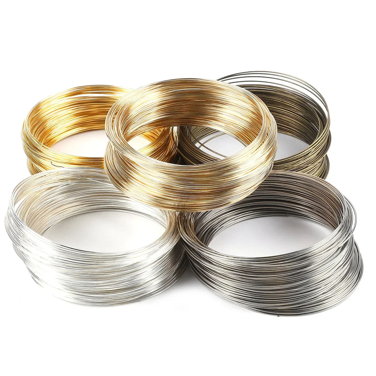 Memory Wire Bracelet - 100Loops 0.6mm Memory Wire Bracelet Ring
