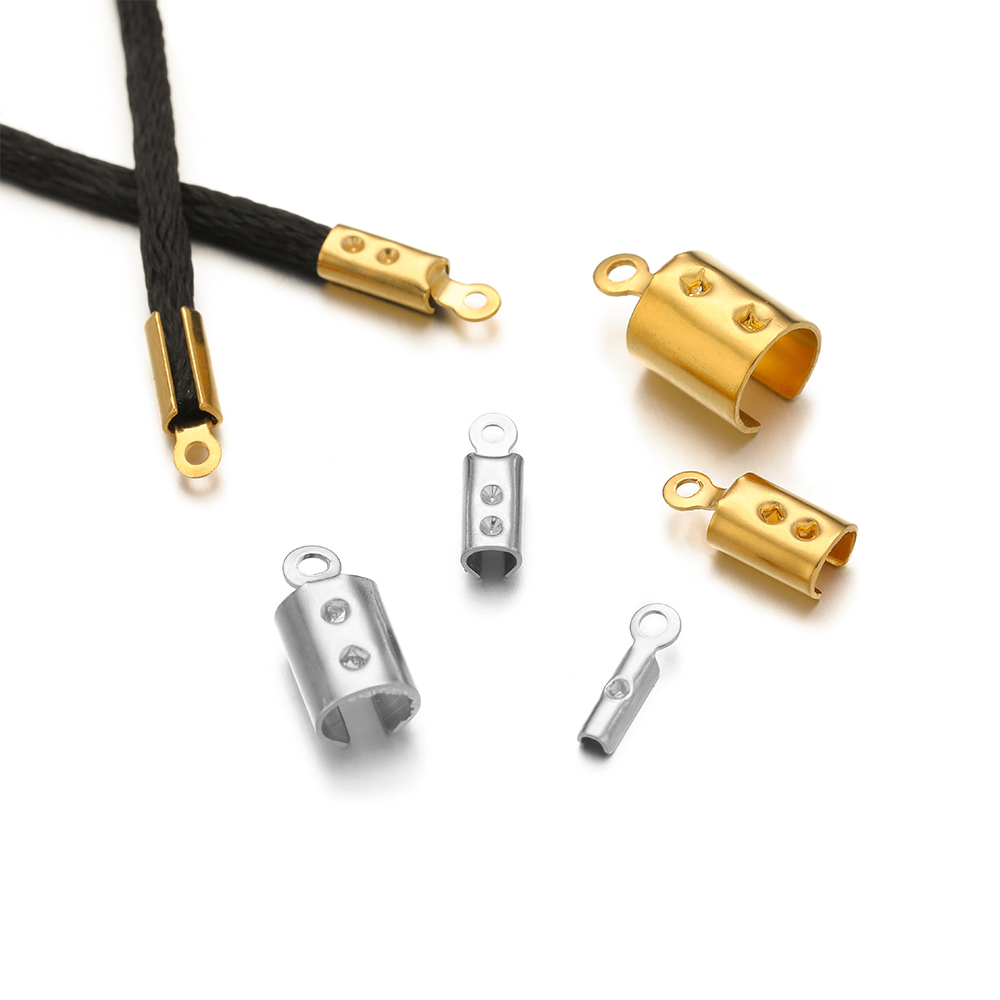 Jewelry Making Parts - 50pcs Stainless Steel High Quality Crimp