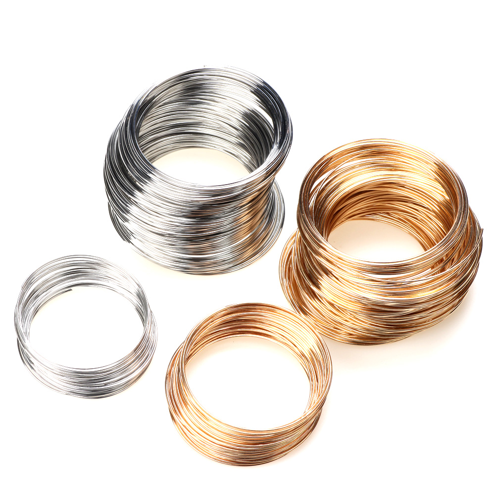 Memory Wire Bracelet - 0.8MM 55/60MM Rhodium/KC Gold Memory Wire