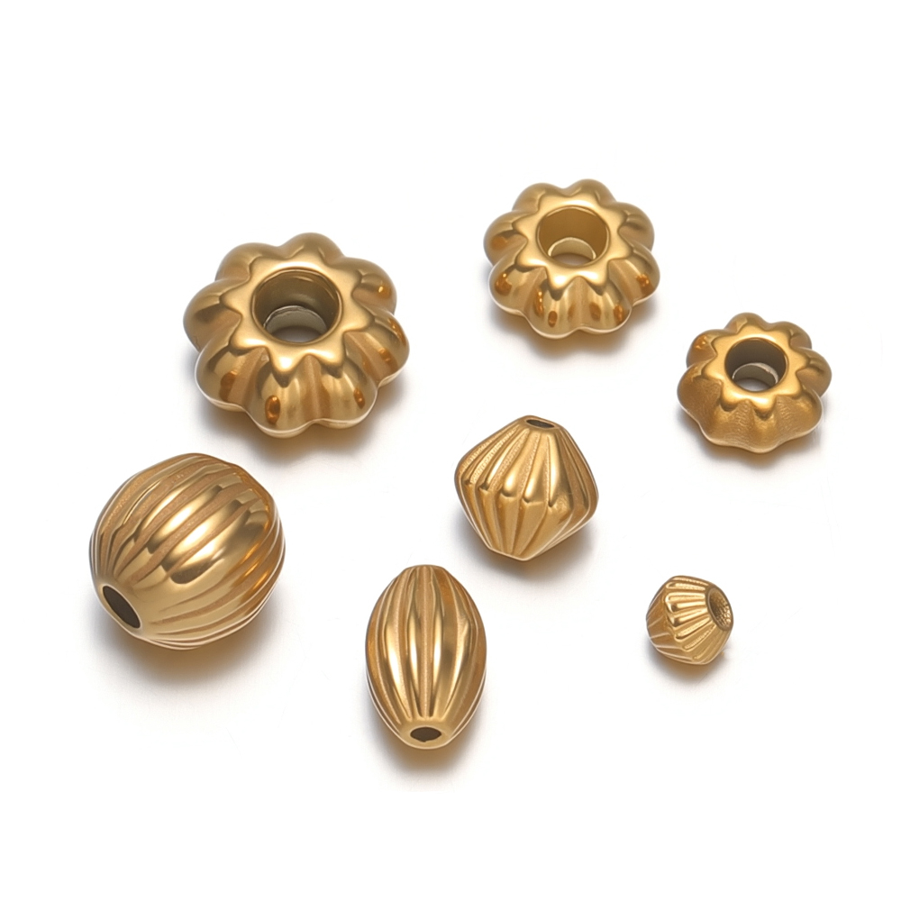Jewelry Making Youtube - 20Pcs Stainless Steel Flower Bead Loose