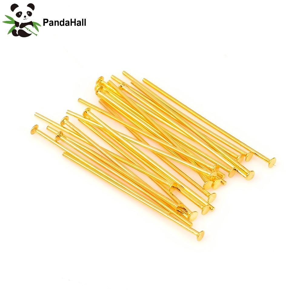 Head Pin Assorted - PandaHall 100pcs 304 Stainless Steel Flat