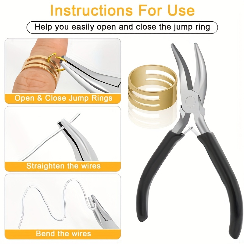 2pcs Curved Mouth Pliers Pink/ - Jewelry Plier Set 评论和价格