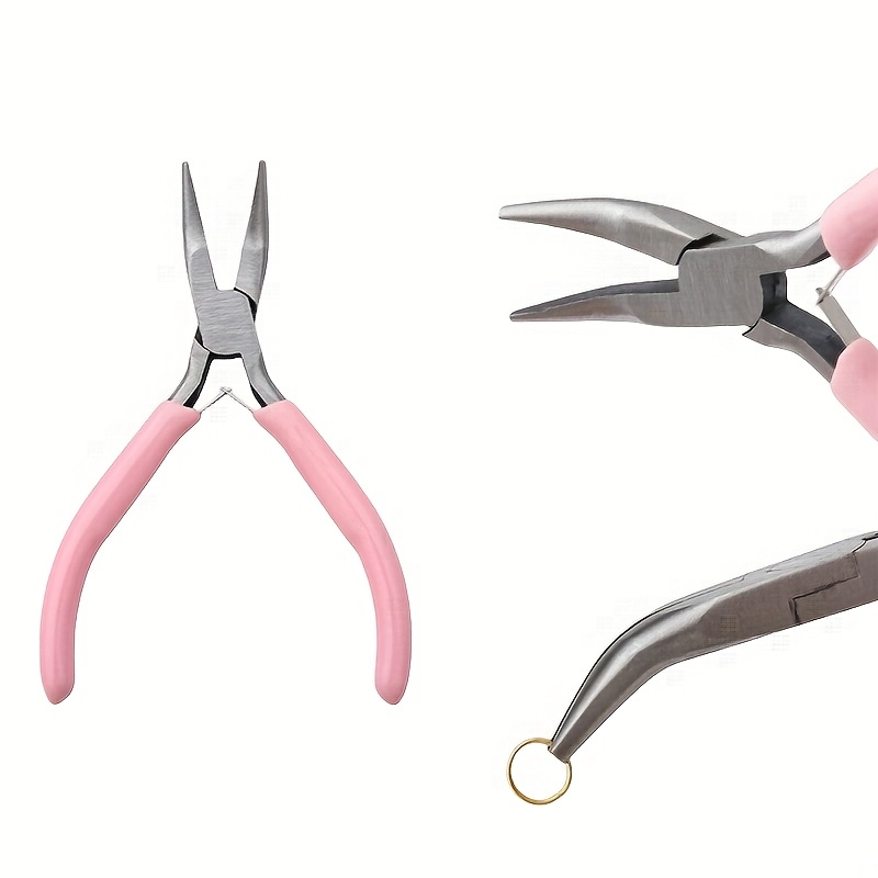 2pcs Curved Mouth Pliers Pink/ - Jewelry Plier Set 评论和价格