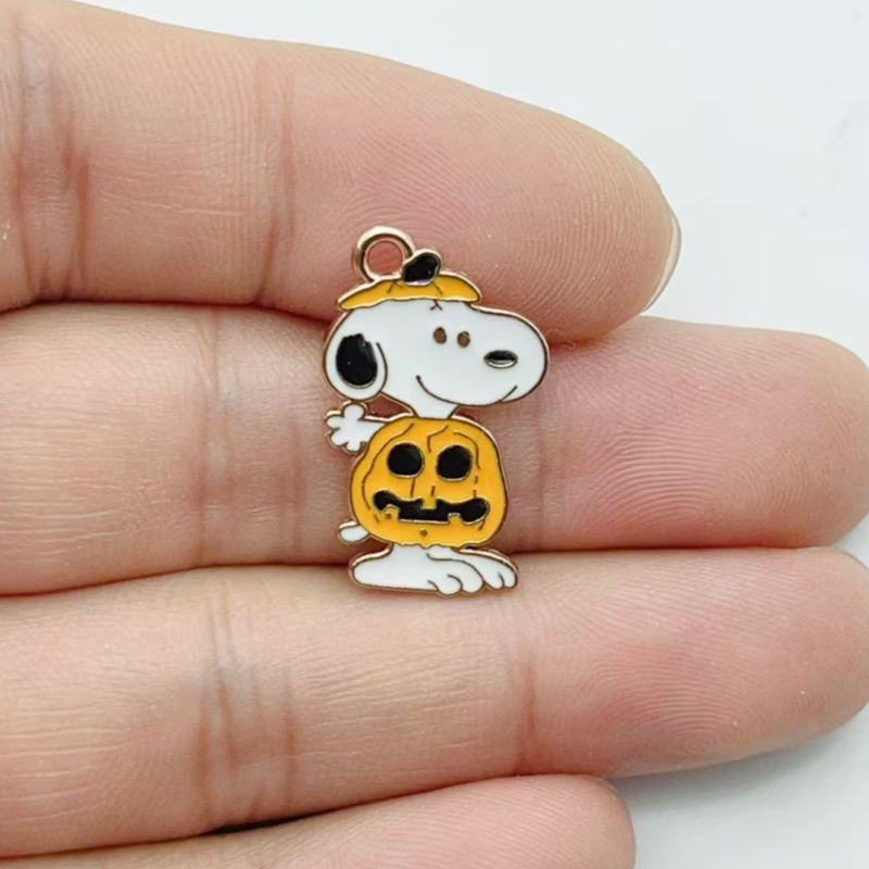 10Pcs Cute Halloween Cartoon P - Jewelry Making Parts 评论和价格