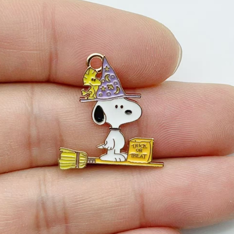 10Pcs Cute Halloween Cartoon P - Jewelry Making Parts 评论和价格