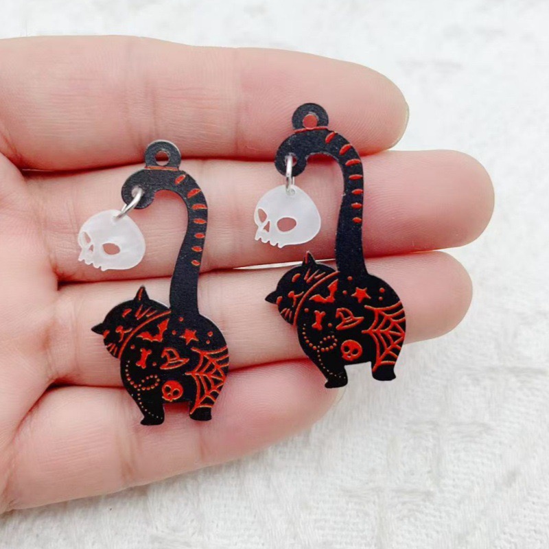 10pcs Halloween Acrylic Ghost  - Jewelry Making Factory 评论和价格
