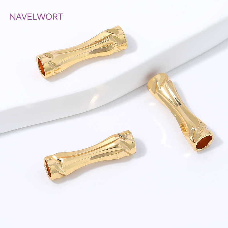 18K Gold Plated Faceted Tube B - Jewelry Making Youtube 评论和价格