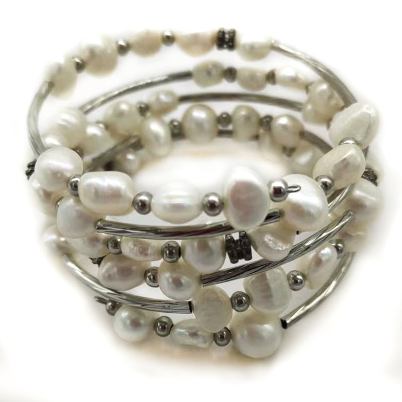 33 Inches 7-8mm Purple Memory  - Memory Wire Bracelet 评论和价格
