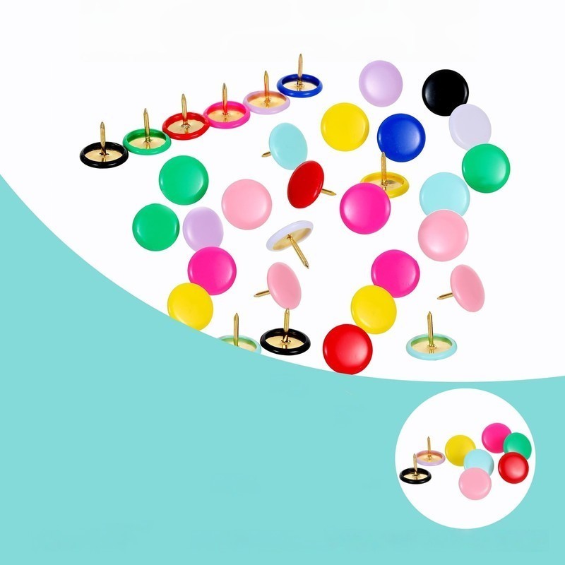 Round Head Push Pins 44 pcs, R - Head Pin Assorted 评论和价格