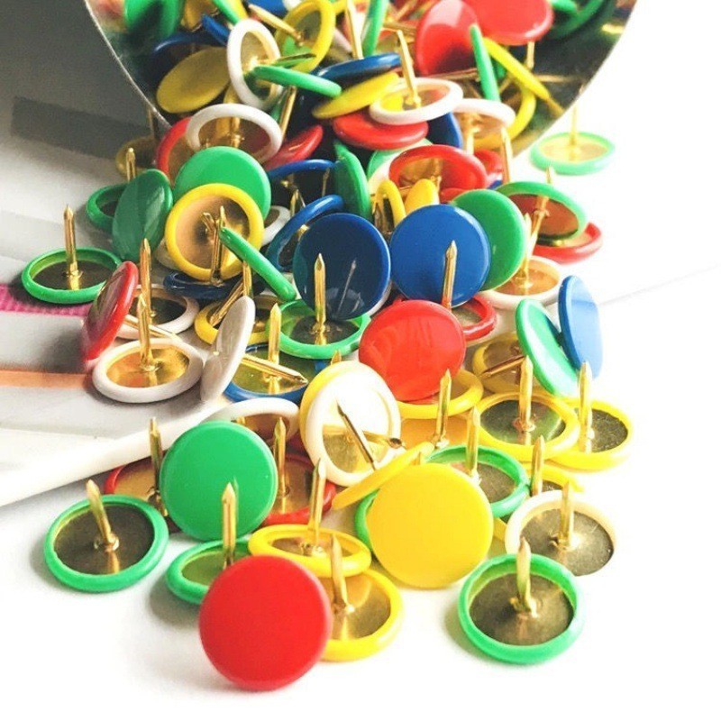 Round Head Push Pins 44 pcs, R - Head Pin Assorted 评论和价格