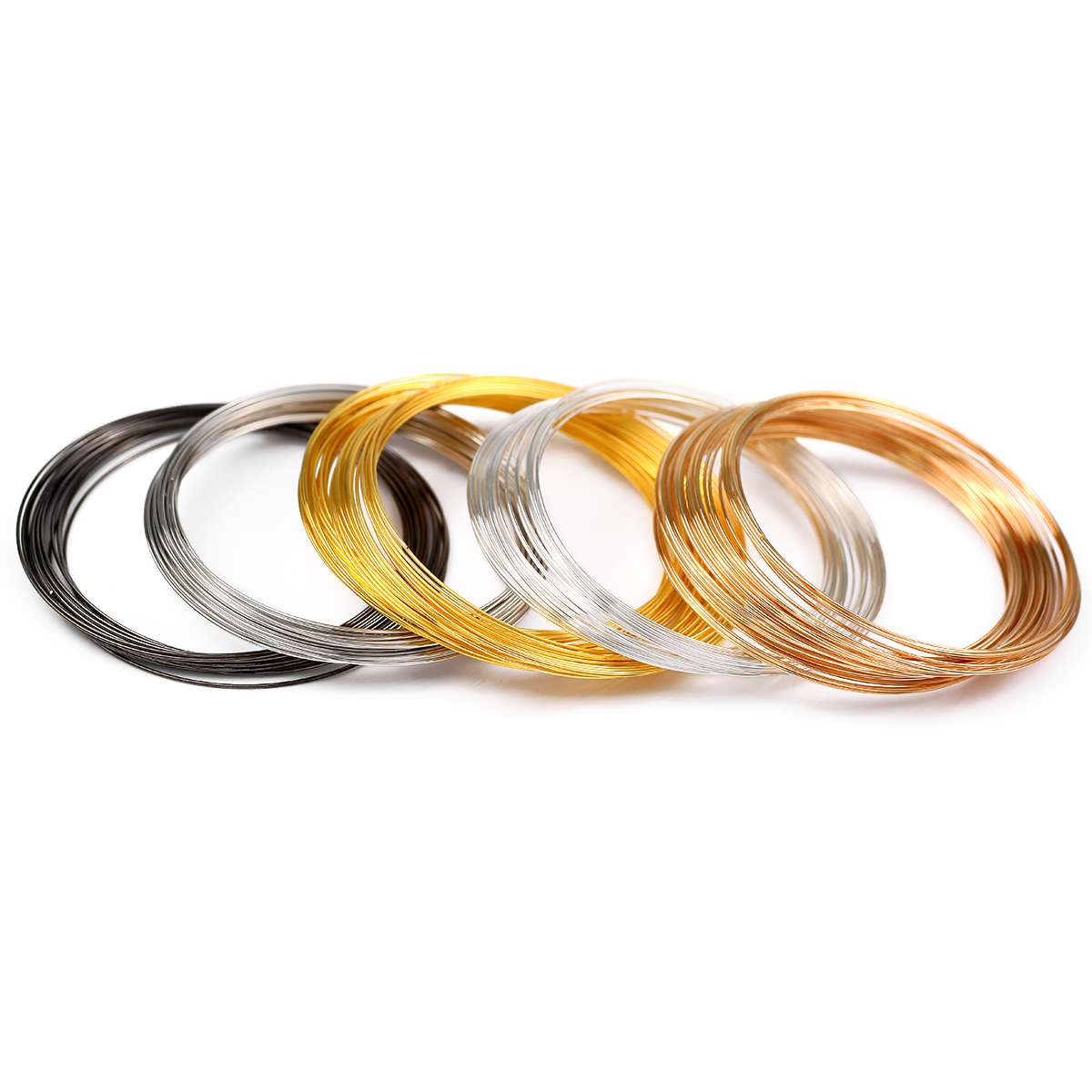 50Loops/Lot 0.6mm Memory Steel - Memory Wire Bracelet 评论和价格