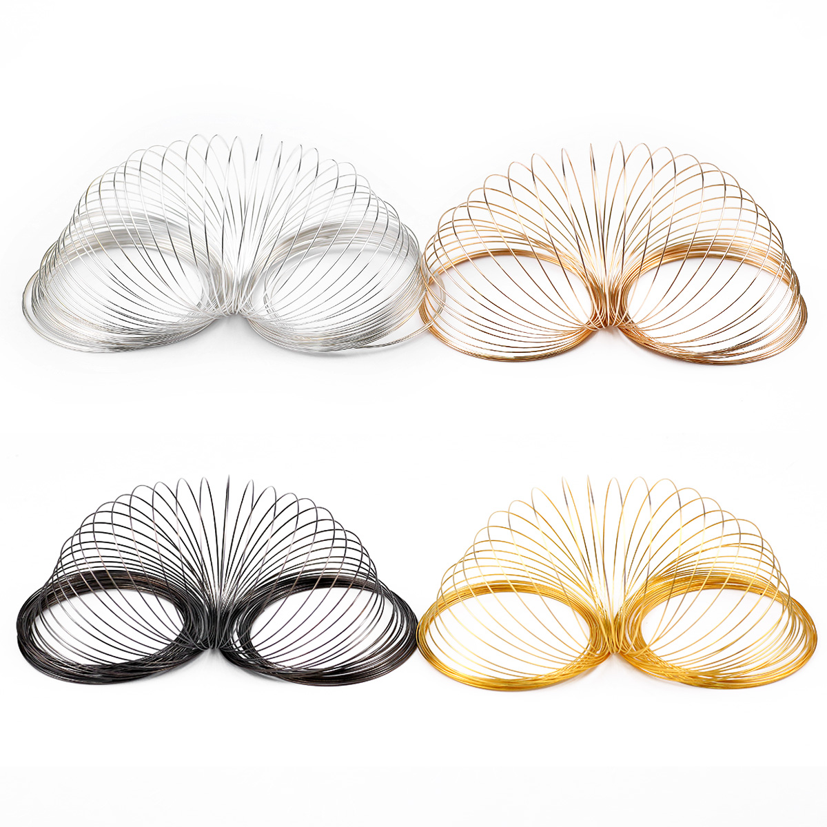 50Loops/Lot 0.6mm Memory Steel - Memory Wire Bracelet 评论和价格