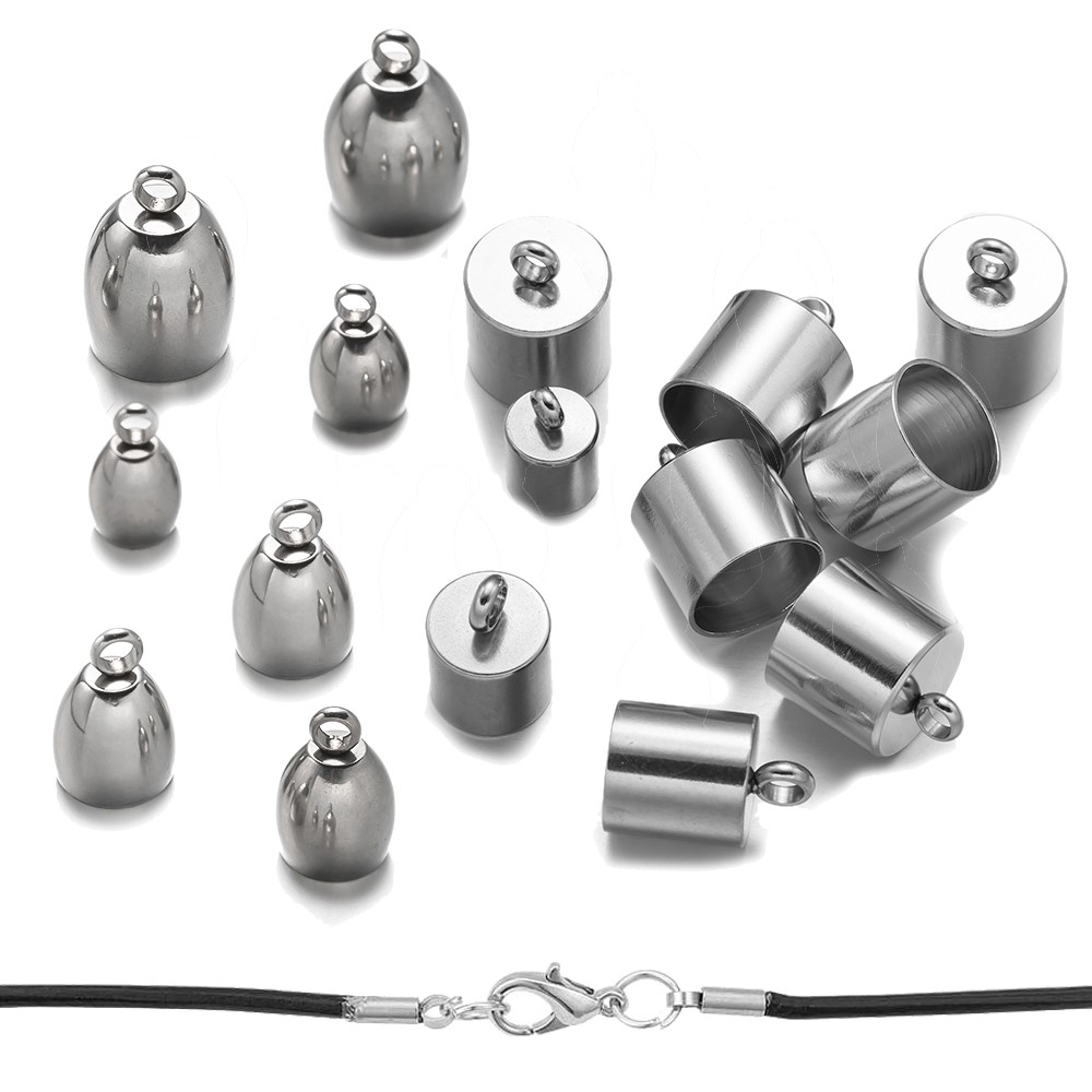 20pcs Tube End Caps Stainless  - Jewelry Making Youtube 评论和价格