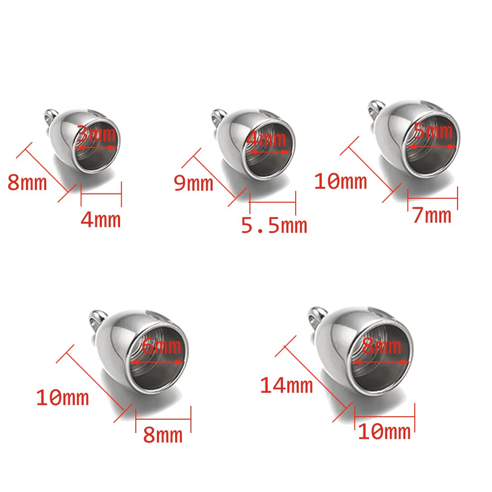 20pcs Tube End Caps Stainless  - Jewelry Making Youtube 评论和价格