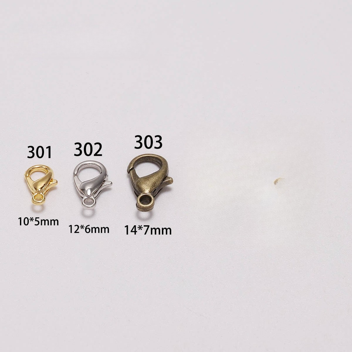 100pcs 9 12 14mm Zinc Alloy Lo - Jewelry Making Factory 评论和价格