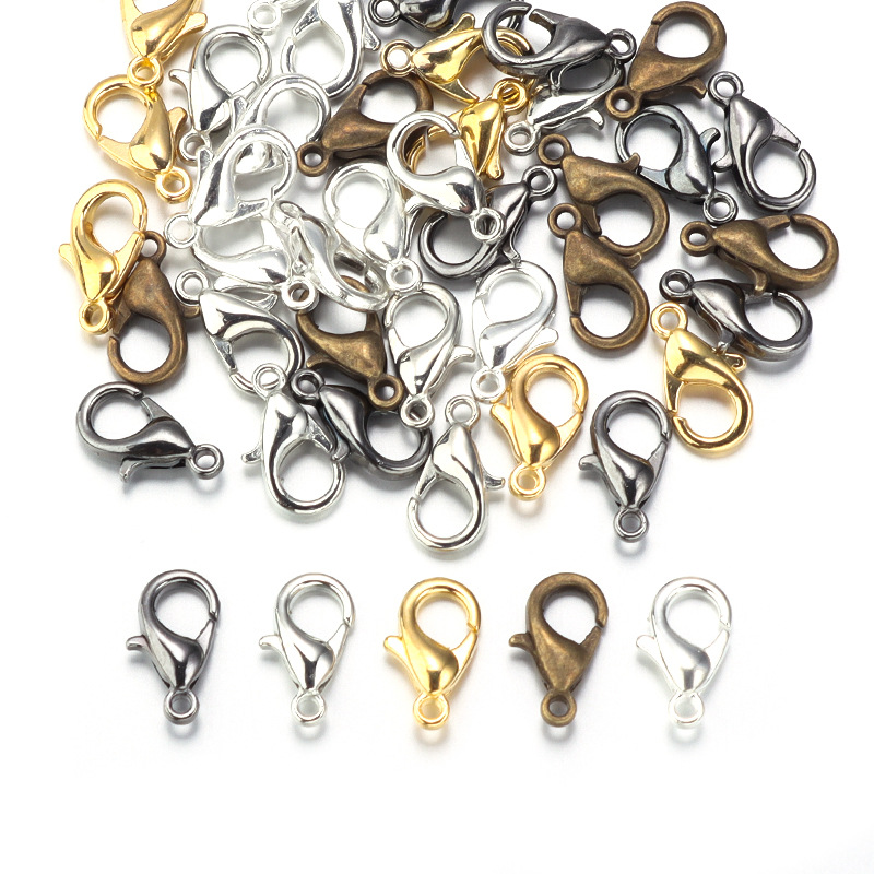 100pcs 9 12 14mm Zinc Alloy Lo - Jewelry Making Factory 评论和价格