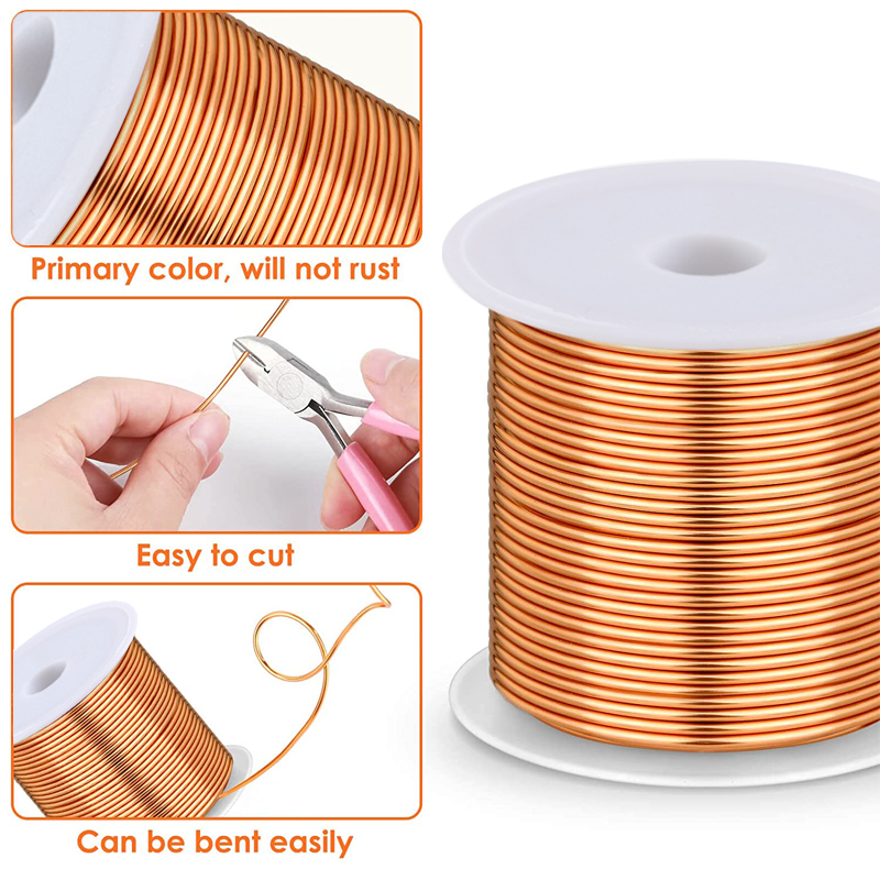 1-3Roll  Soft Copper Wire for  - Jewelry Making Thread 评论和价格
