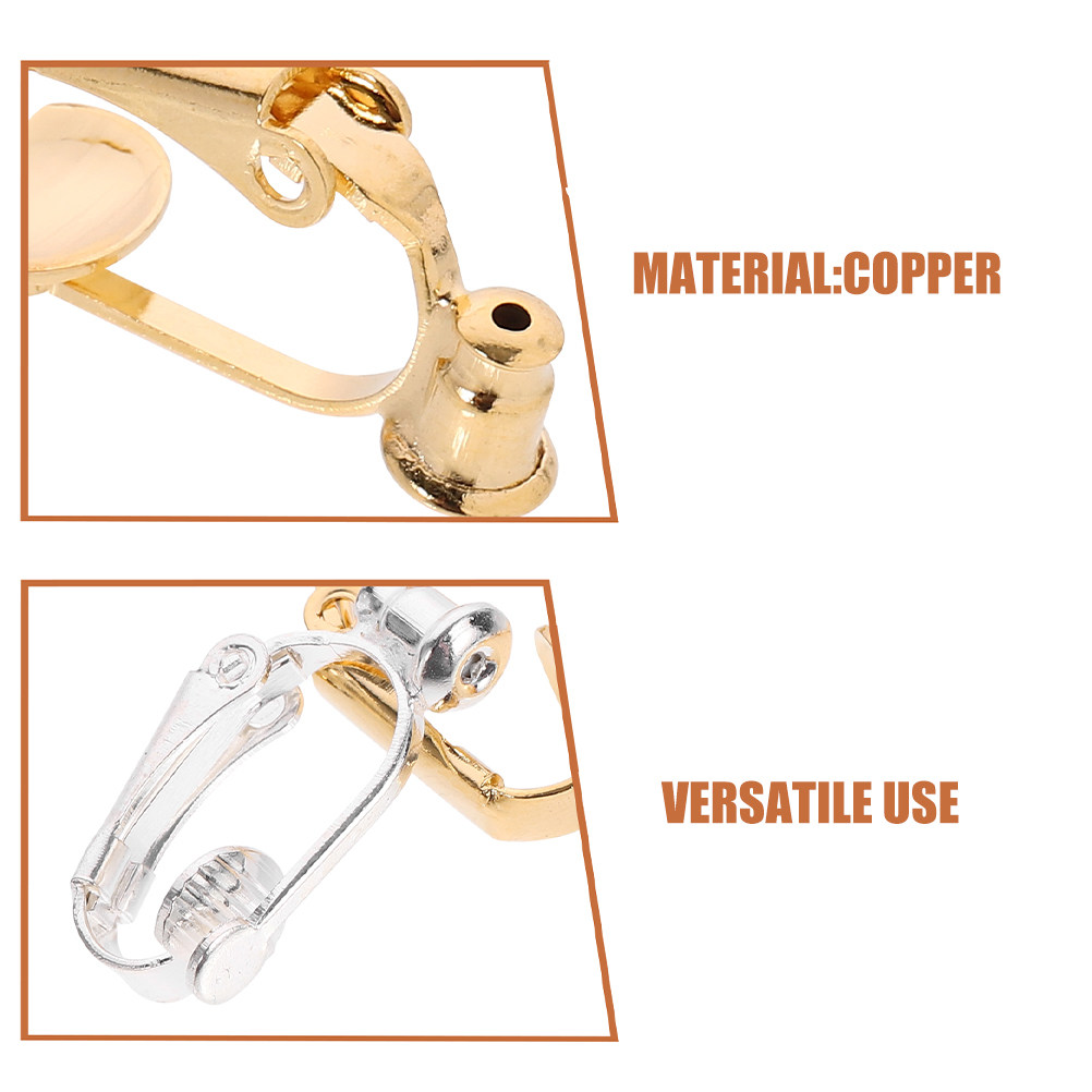 40Pcs Earring Clip Converter K - Jewelry Making Tools 评论和价格
