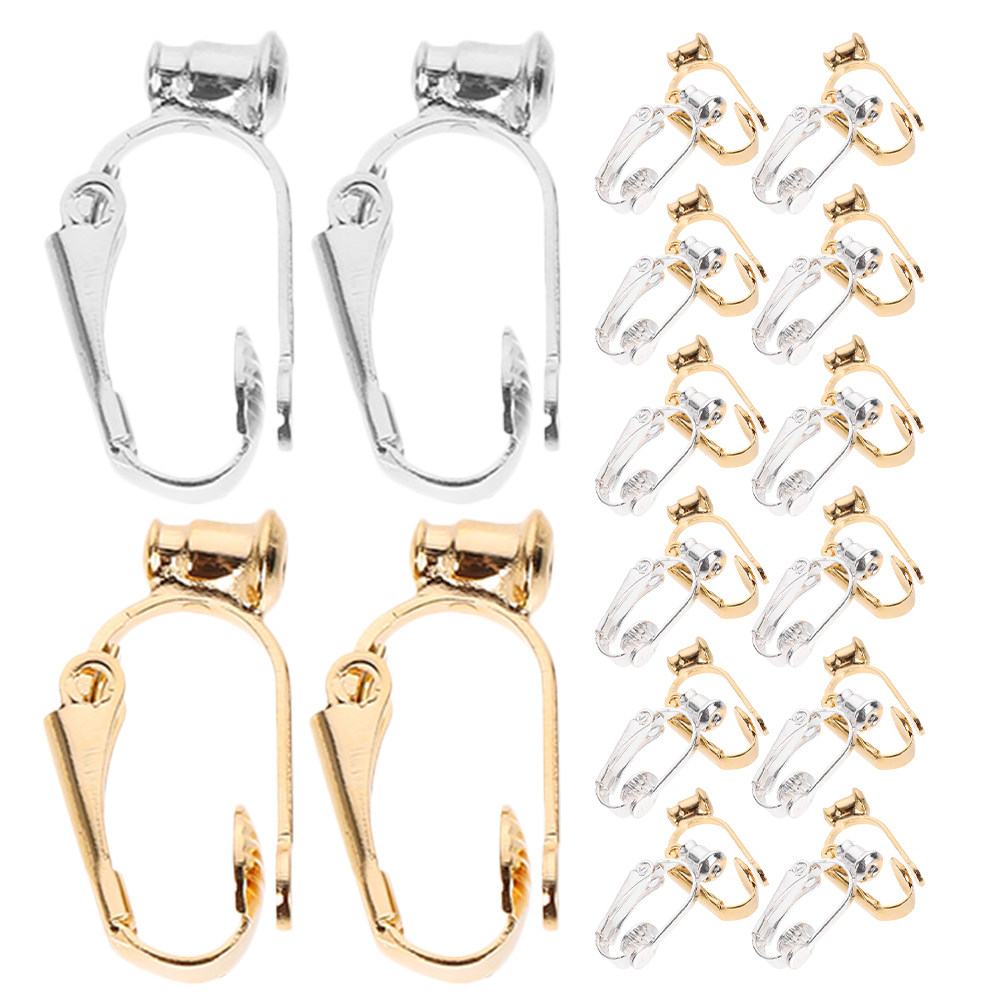 40Pcs Earring Clip Converter K - Jewelry Making Tools 评论和价格