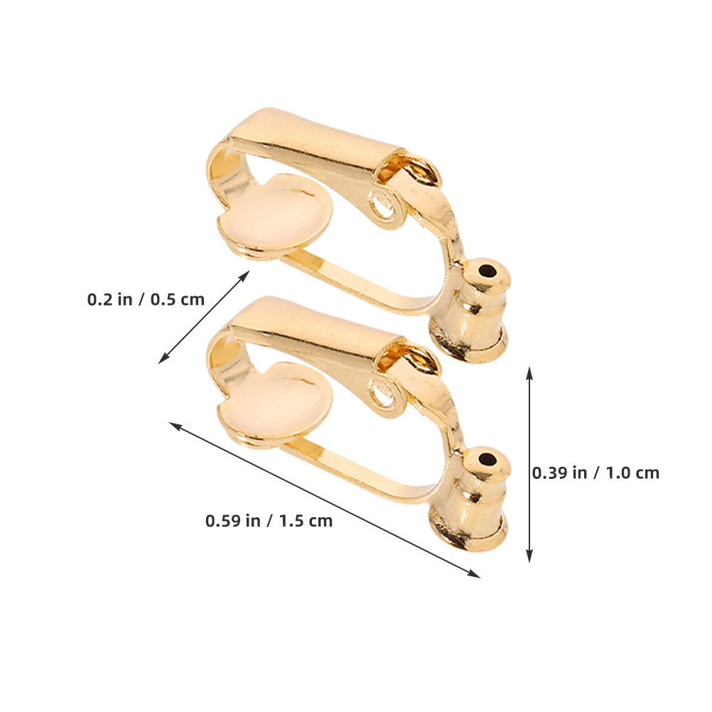 40Pcs Earring Clip Converter K - Jewelry Making Tools 评论和价格