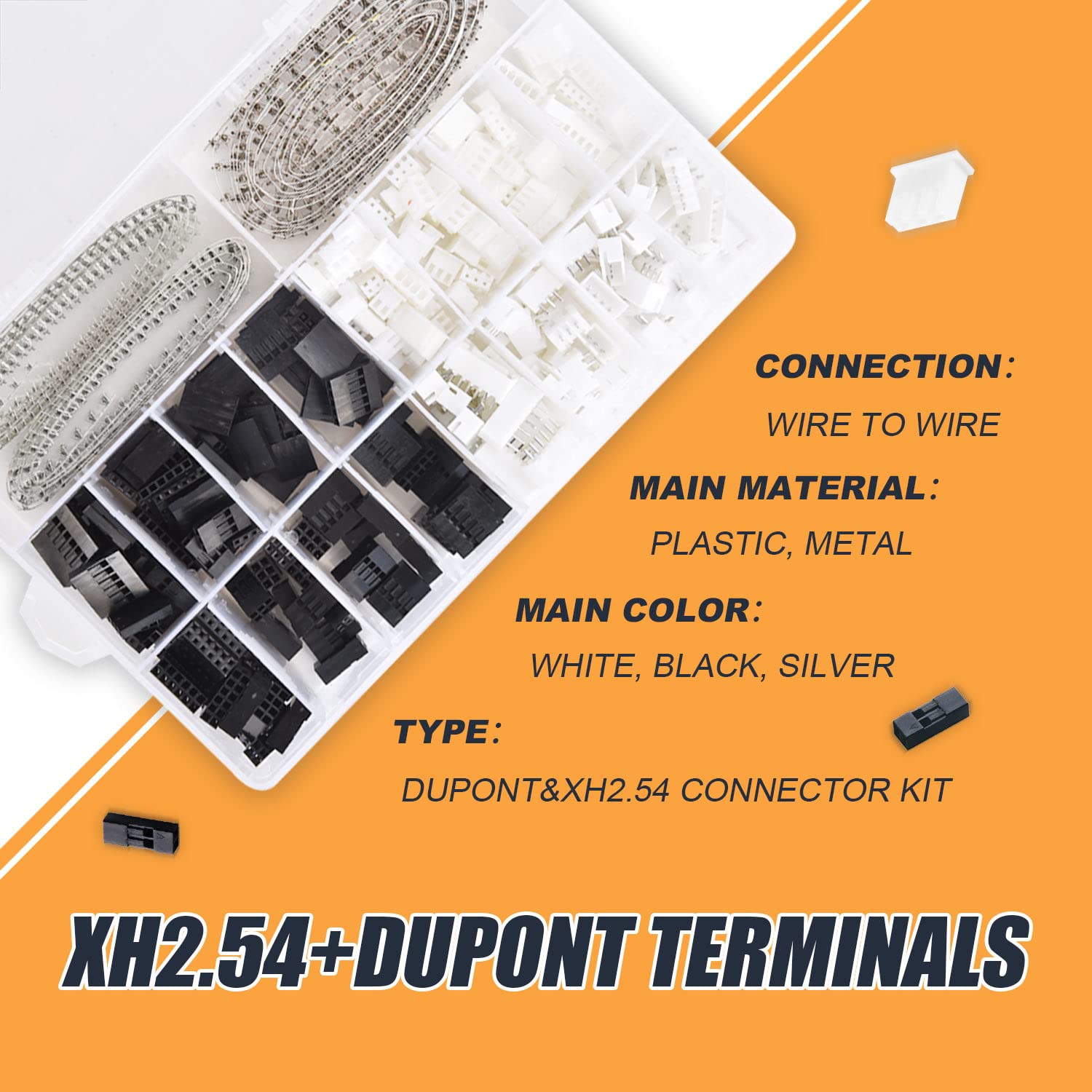 1080PCS Dupont/JST-XH Terminal - Head Pin Assorted 评论和价格