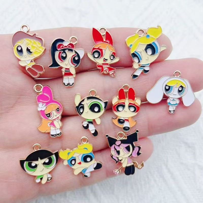 10pcs Alloy Oil-Dripping Carto - Jewelry Making Factory 评论和价格