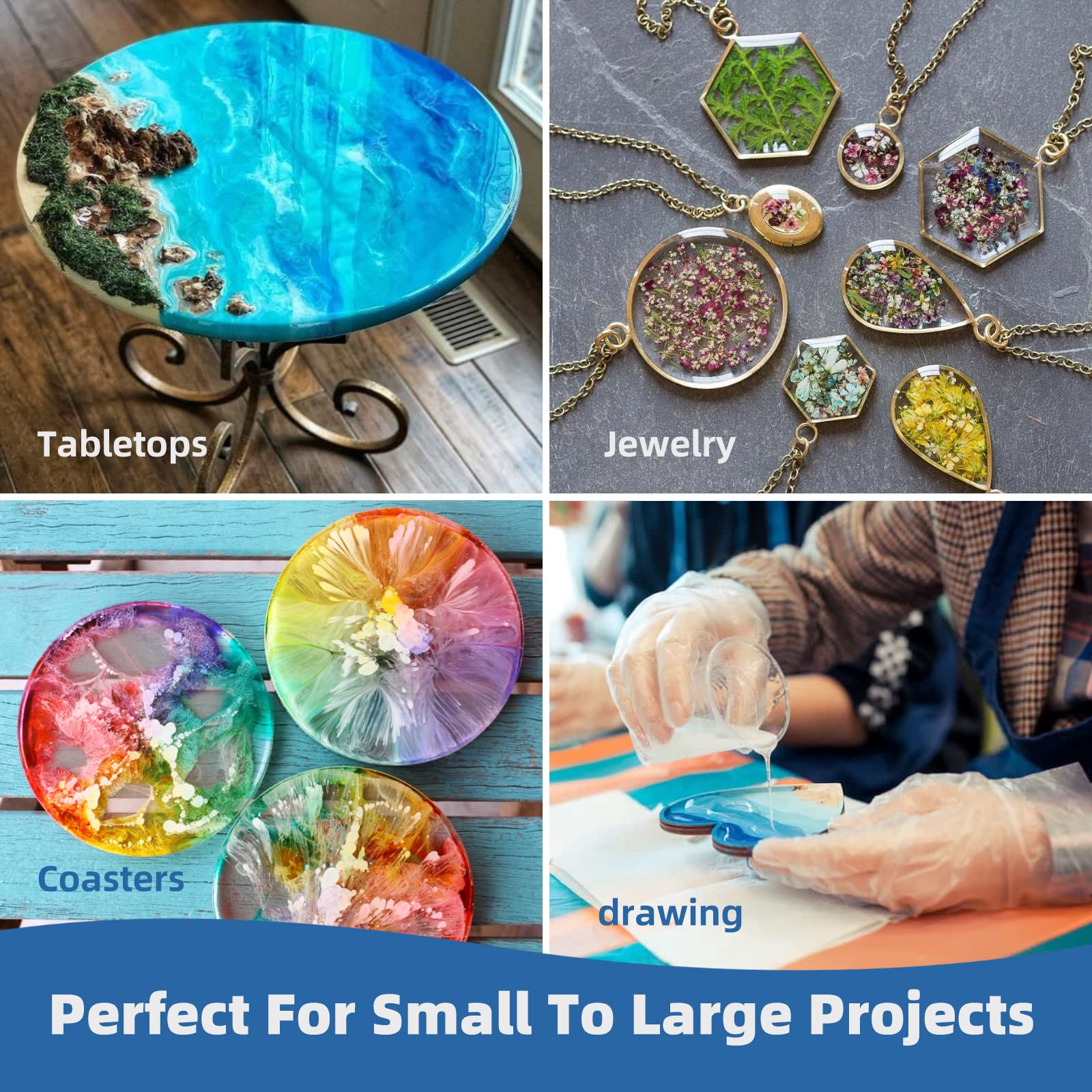 250ml-1000ml Epoxy Resin Casti - Jewelry Making Tutorials 评论和价格