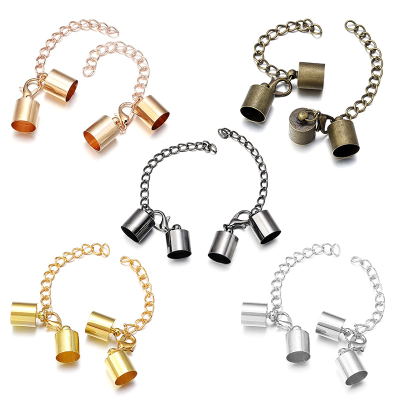 10Sets Leather Cord End Caps W - Jewelry Making Parts 评论和价格