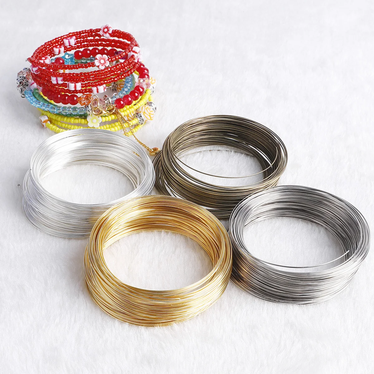 100Loops 0.6mm Memory Wire Bra - Memory Wire Bracelet 评论和价格