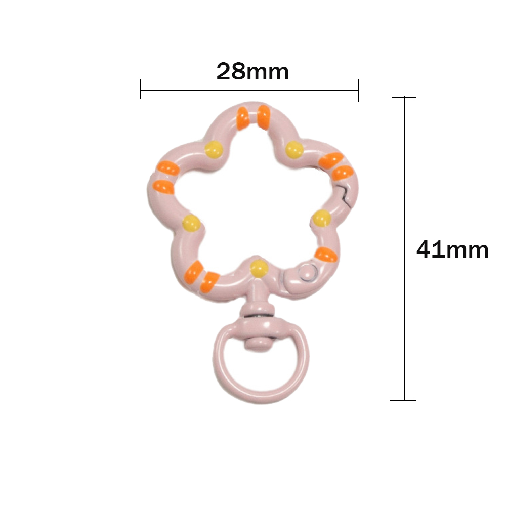5pcs Flower Metal Lobster Claw - Jewelry Making Basics 评论和价格