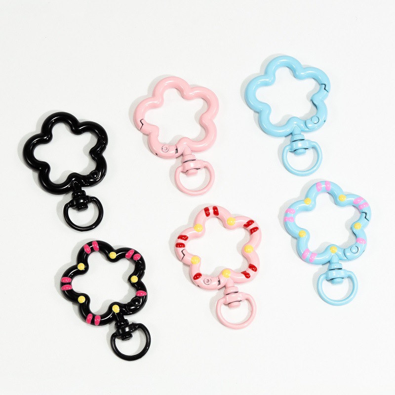 5pcs Flower Metal Lobster Claw - Jewelry Making Basics 评论和价格