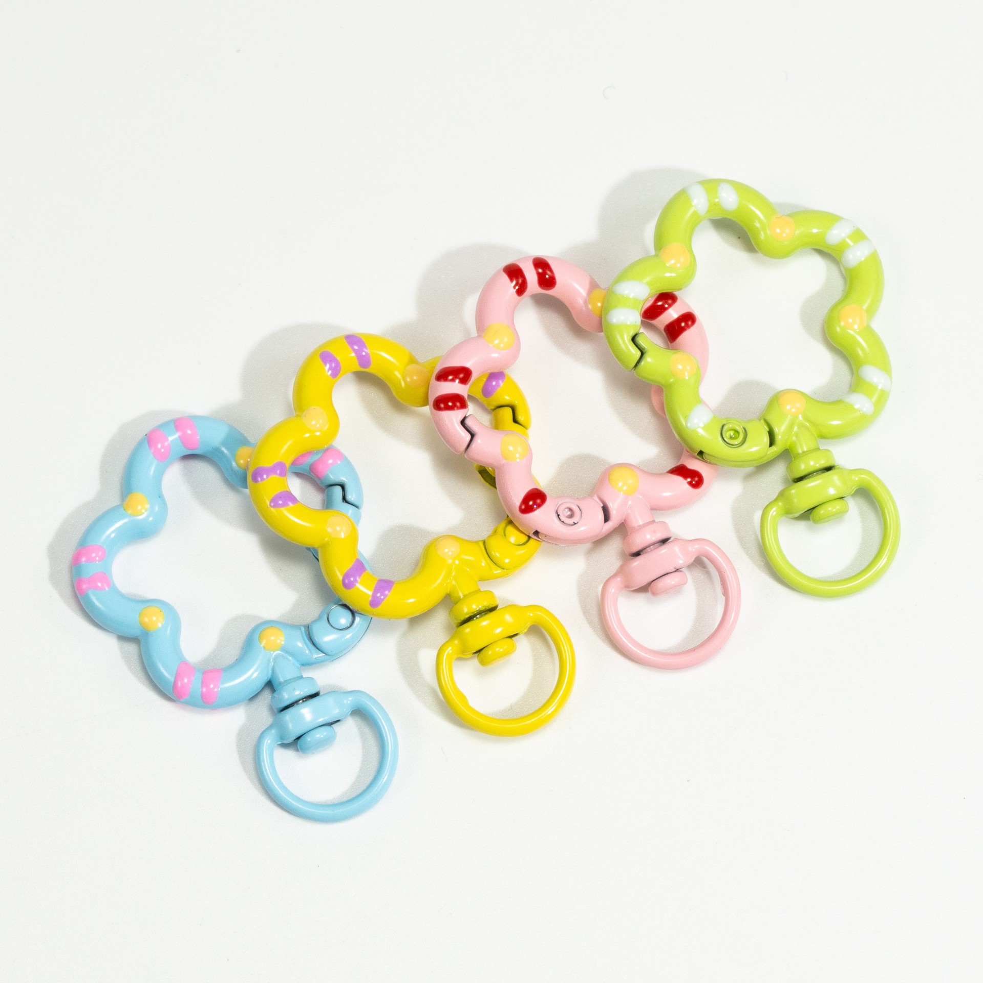 5pcs Flower Metal Lobster Claw - Jewelry Making Basics 评论和价格