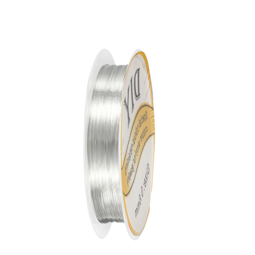 1Roll Silver Copper Wire 0.3/0 - Jewelry Making Thread 评论和价格