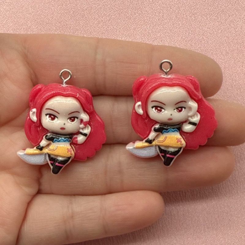 10pcs resin cartoon pendant, D - Jewelry Making Factory 评论和价格