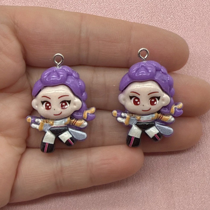 10pcs resin cartoon pendant, D - Jewelry Making Factory 评论和价格