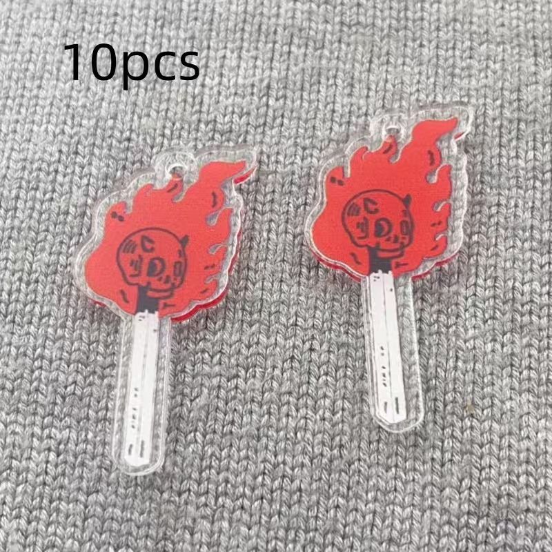 10pcs acrylic skull pendant, D - Jewelry Making Factory 评论和价格