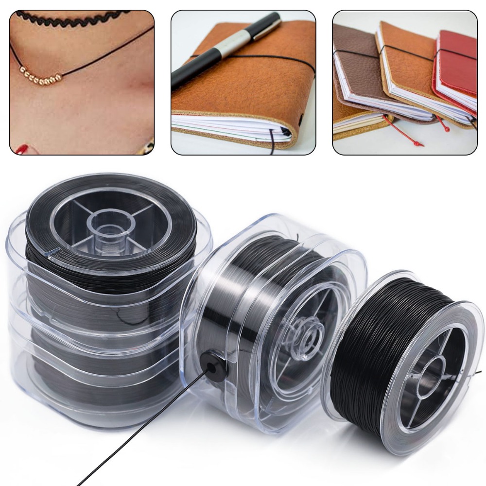 0.5-1mm Black Elastic Crystal  - Jewelry Making Thread 评论和价格