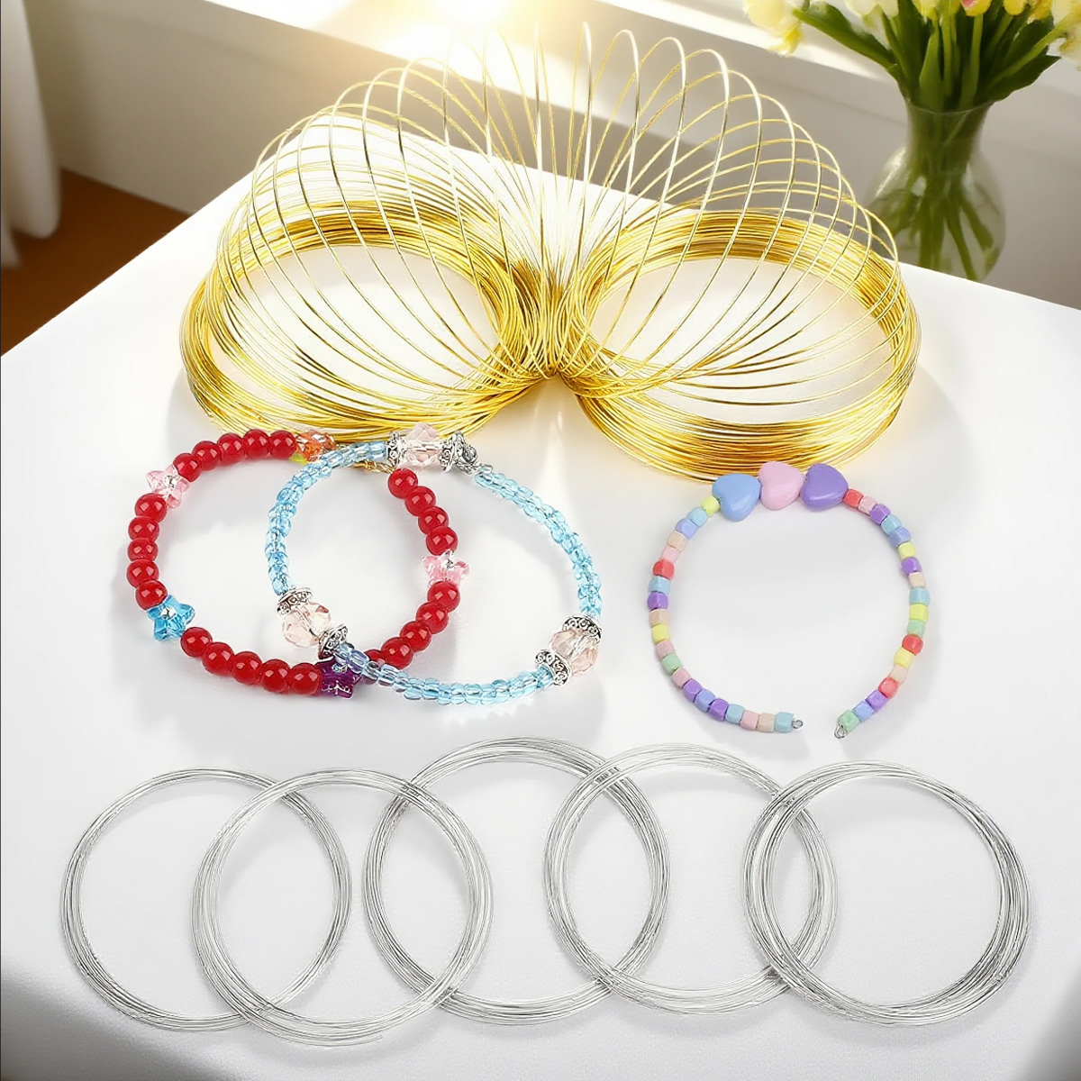 0.6mm Stainless Steel Memory W - Memory Wire Bracelet 评论和价格