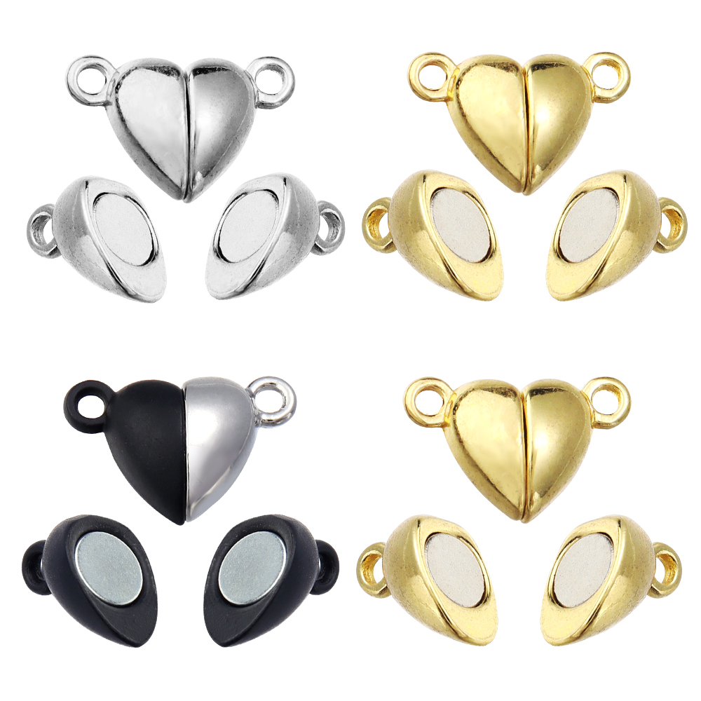 5pcs/Lot Alloy Love Heart Shap - Jewelry Making Parts 评论和价格