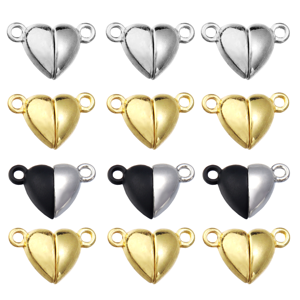 5pcs/Lot Alloy Love Heart Shap - Jewelry Making Parts 评论和价格