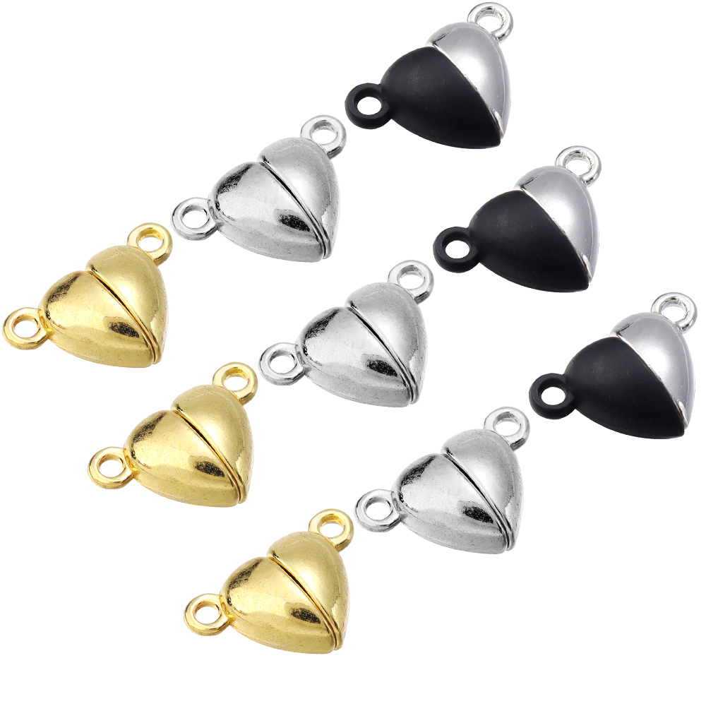 5pcs/Lot Alloy Love Heart Shap - Jewelry Making Parts 评论和价格