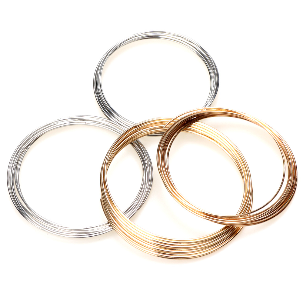 0.8MM 55/60MM Rhodium/KC Gold  - Memory Wire Bracelet 评论和价格