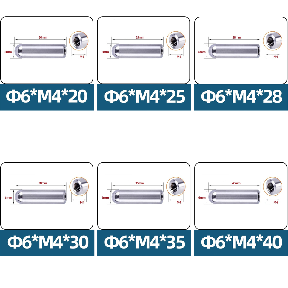 30/60PCS 304 SUS Internal Thre - Head Pin Assorted 评论和价格