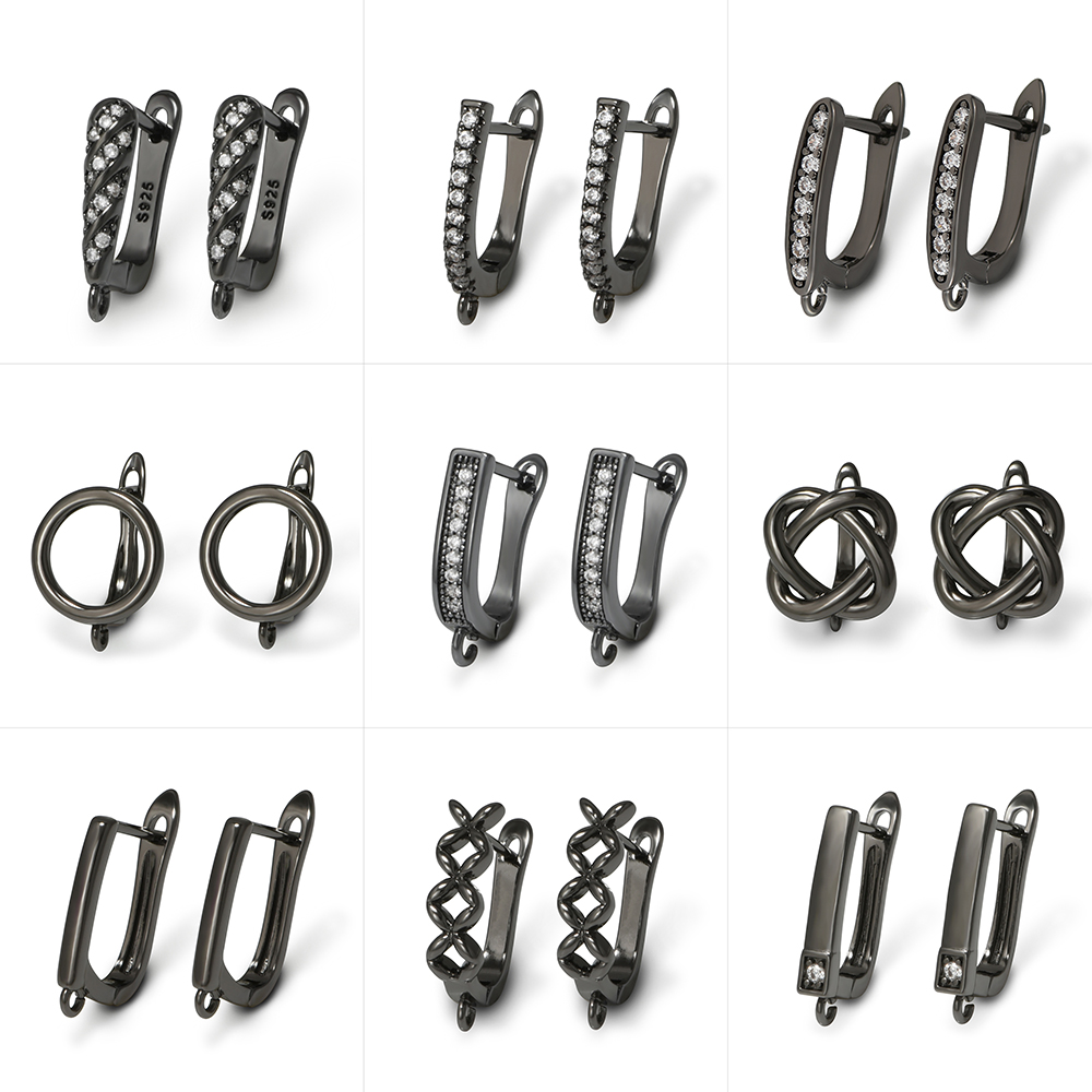 YANASI 1 Pair Gun Black  Brass - Jewelry Making Factory 评论和价格