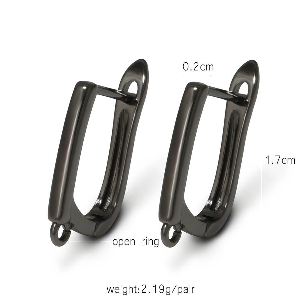 YANASI 1 Pair Gun Black  Brass - Jewelry Making Factory 评论和价格