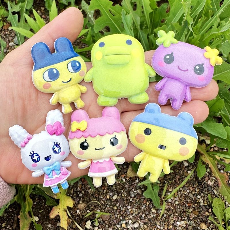 45mm Cartoon Tamagotchi double - Jewelry Making Parts 评论和价格