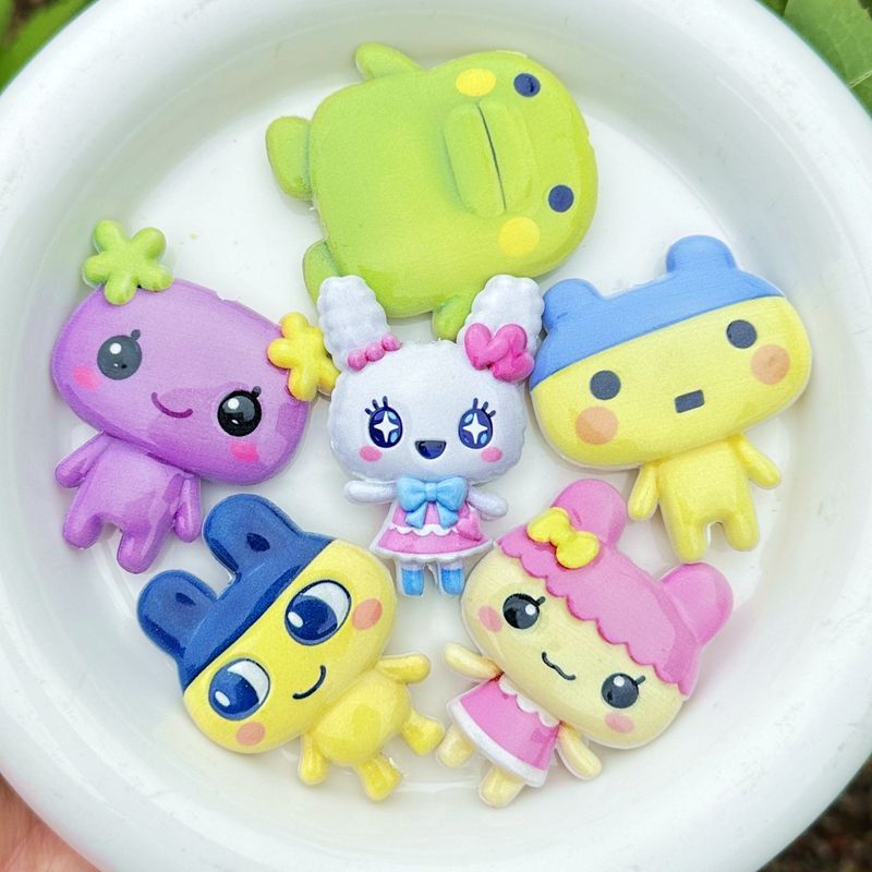 45mm Cartoon Tamagotchi double - Jewelry Making Parts 评论和价格